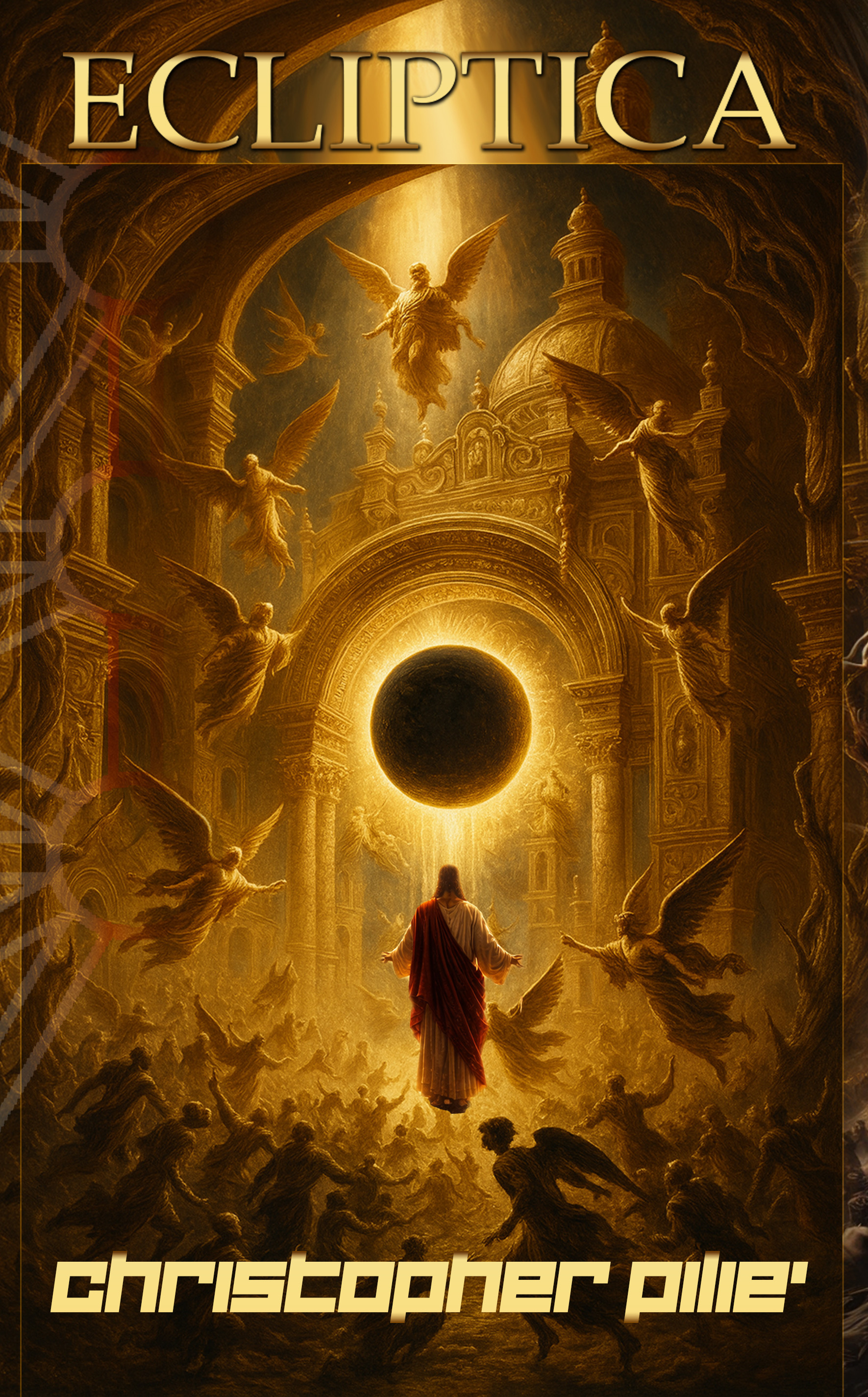 Ecliptica book cover by Christopher Pilie'